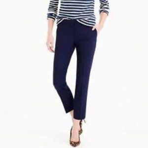 J. Crew Navy Campbell Capri Pant in Stretch Cotton